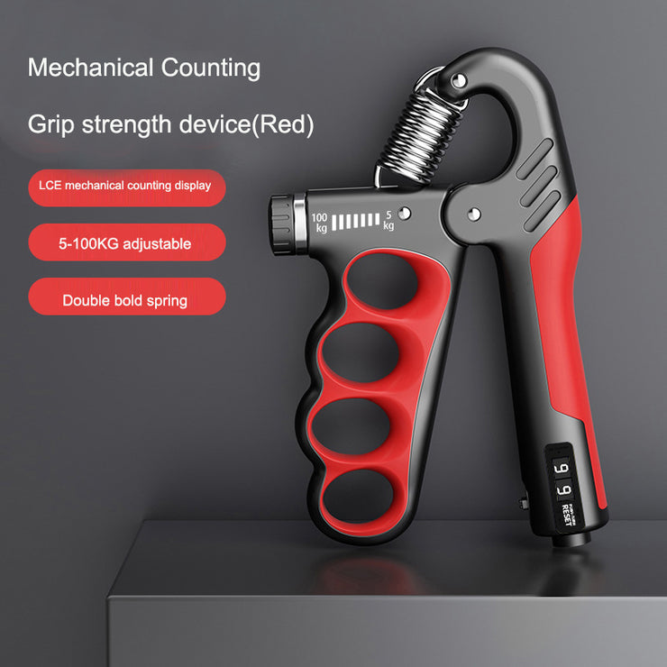 Adjustable Grip Strength Gauge Counting Type Spring Grip Strength Gauge Handshake Holder
