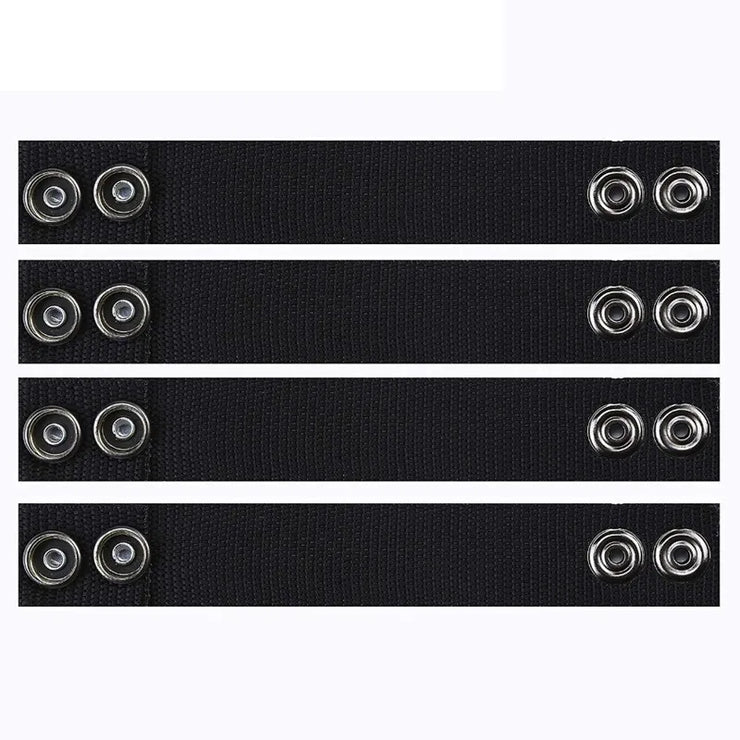 4Pcs/Set Tactical Belt Buckle Police Military Accessory Double Snaps Nylon Tactical Belt Loop Holder Keeper